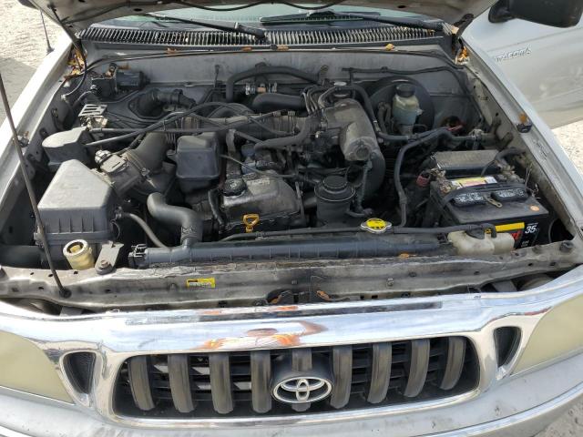 5TEGM92N74Z332376 - 2004 TOYOTA TACOMA DOU SILVER photo 11