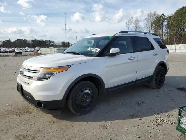 1FM5K8F87DGA58188 - 2013 FORD EXPLORER L WHITE photo 1