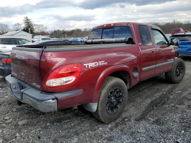 5TBBT44184S451263 - 2004 TOYOTA TUNDRA ACC BURGUNDY photo 3