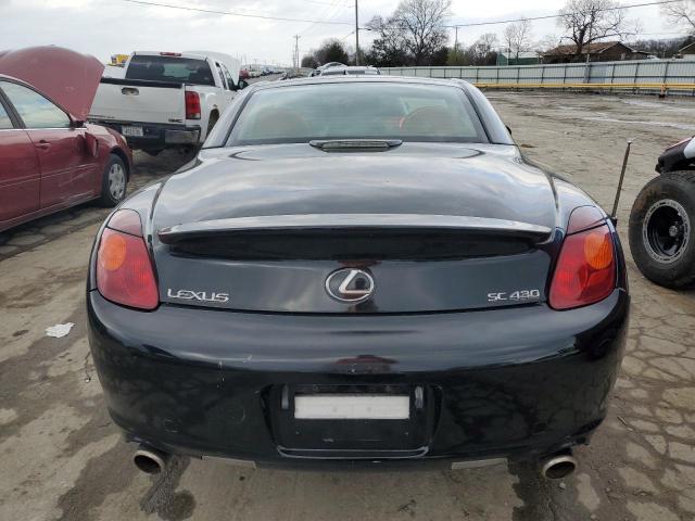 JTHFN48Y140056448 - 2004 LEXUS SC 430 BLACK photo 6