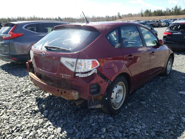 JF1GH6B62BG827607 - 2011 SUBARU IMPREZA 2. RED photo 4