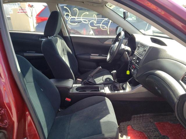 JF1GH6B62BG827607 - 2011 SUBARU IMPREZA 2. RED photo 5