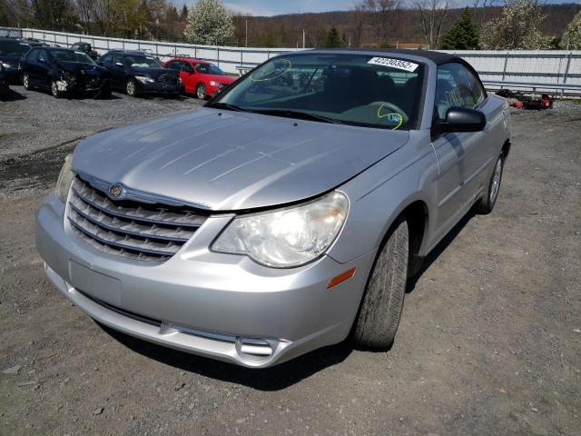 1C3LC45KX8N124186 - 2008 CHRYSLER SEBRING SILVER photo 2