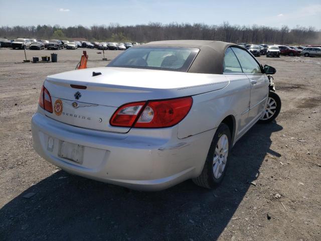 1C3LC45KX8N124186 - 2008 CHRYSLER SEBRING SILVER photo 4