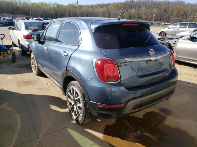 ZFBCFXCBXJP666876 - 2018 FIAT 500X TREKK BLUE photo 3