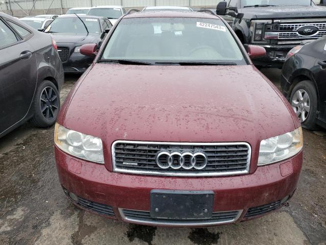 WAUVC68EX4A201658 - 2004 AUDI A4 1.8T AV RED photo 5