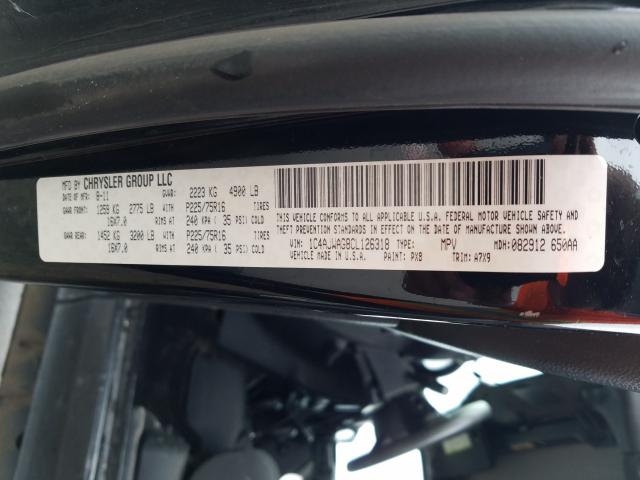 1C4AJWAG8CL126318 - 2012 JEEP WRANGLER S BLACK photo 10