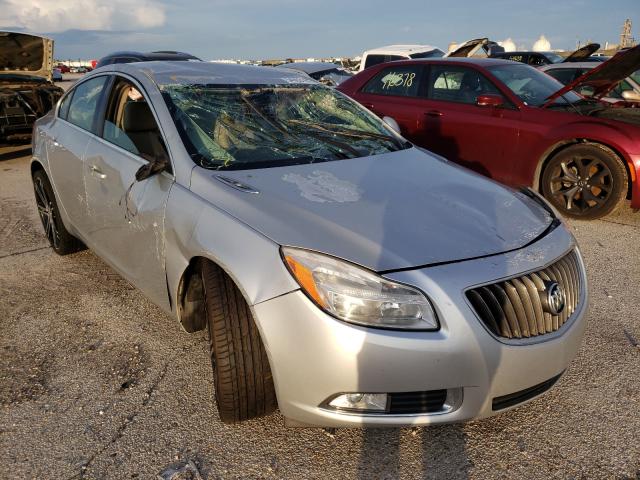 2G4GR5EK1C9145761 - 2012 BUICK REGAL SILVER photo 1
