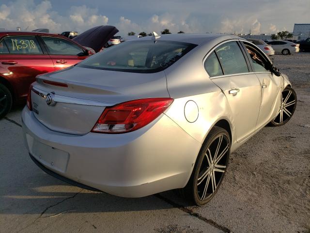 2G4GR5EK1C9145761 - 2012 BUICK REGAL SILVER photo 4