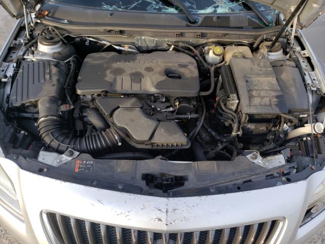 2G4GR5EK1C9145761 - 2012 BUICK REGAL SILVER photo 7