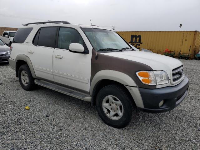 5TDZT34A62S106939 - 2002 TOYOTA SEQUOIA SR WHITE photo 4