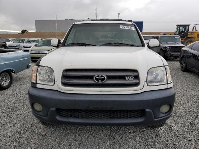 5TDZT34A62S106939 - 2002 TOYOTA SEQUOIA SR WHITE photo 5