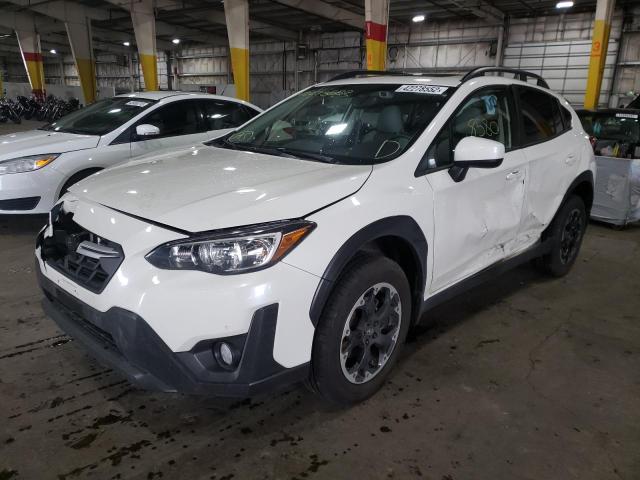 JF2GTAEC2M8321254 - 2021 SUBARU CROSSTREK WHITE photo 2