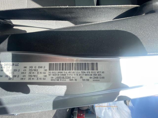 1J4GA59188L553343 - 2008 JEEP WRANGLER U SILVER photo 10