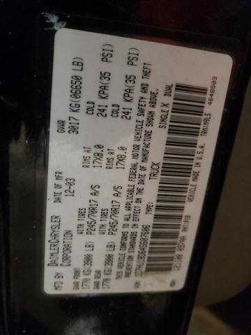 1D7HU18D64S607606 - 2008 DODGE RAM 2500 S BLACK photo 10