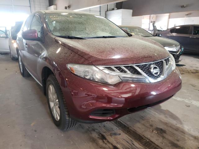 JN8AZ1MW1CW227959 - 2012 NISSAN MURANO S BURGUNDY photo 1