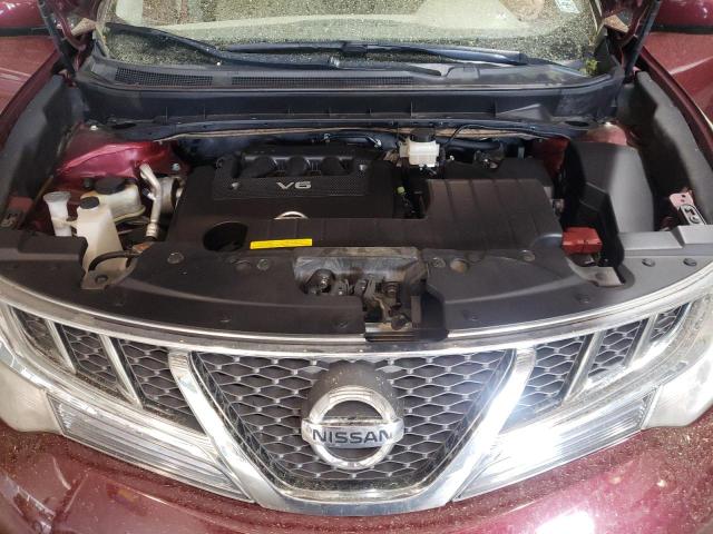 JN8AZ1MW1CW227959 - 2012 NISSAN MURANO S BURGUNDY photo 7