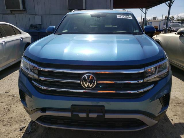 1V25E2CA4LC226230 - 2020 VOLKSWAGEN ATLAS CROS ლურჯი ფოტო 5