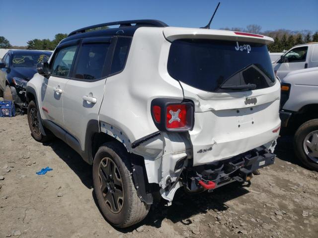 ZACCJBCB5HPE45987 - 2017 JEEP RENEGADE T WHITE photo 3