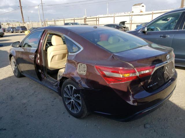 4T1BD1EB9JU060524 - 2018 TOYOTA AVALON HYB BURGUNDY photo 2