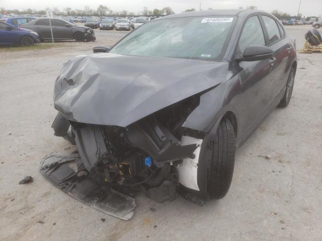 3KPF54AD5NE450973 - 2022 KIA FORTE EX GRAY photo 2