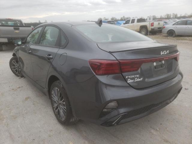 3KPF54AD5NE450973 - 2022 KIA FORTE EX GRAY photo 3