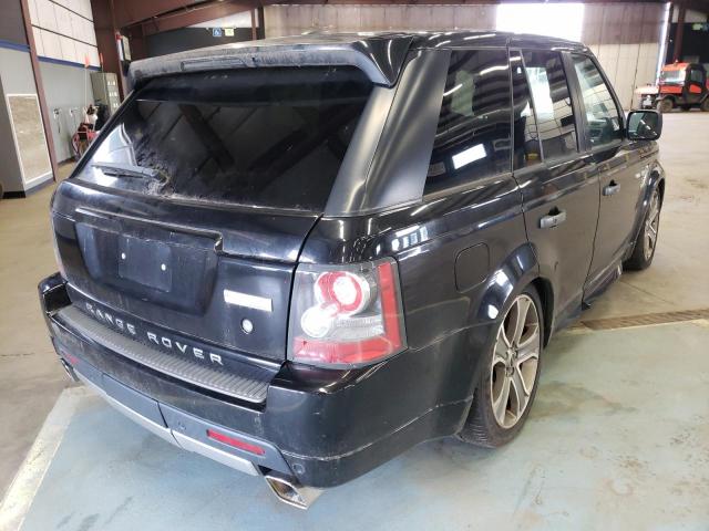 SALSP2E48BA286620 - 2011 LAND ROVER RANGE ROVE BLACK photo 4