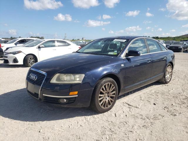 WAUDH74F56N163415 - 2006 AUDI A6 BLUE photo 1