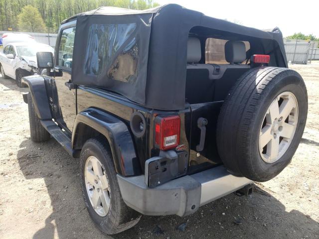 1J4FA54108L566980 - 2008 JEEP WRANGLER S BLACK photo 3