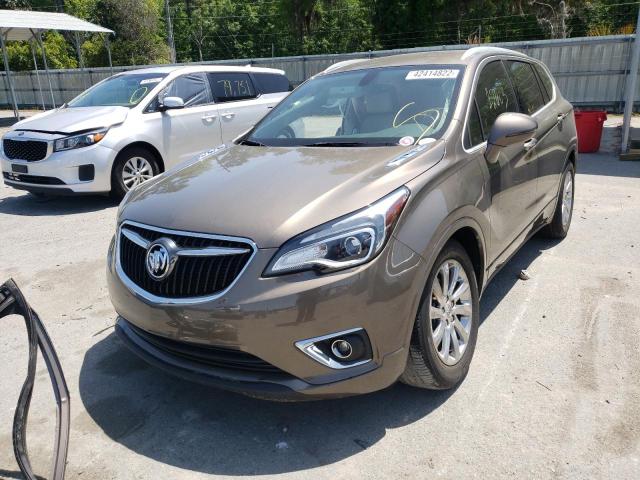 LRBFXCSA5KD015309 - 2019 BUICK ENVISION E BROWN photo 2