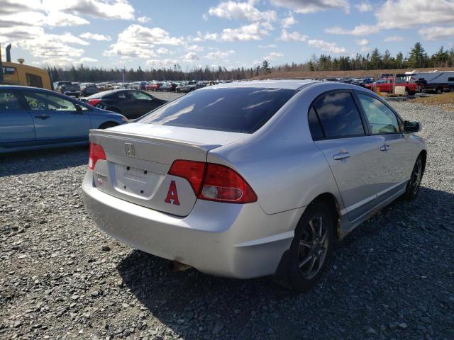 2HGFA16918H109031 - 2008 HONDA CIVIC EXL 银色 照片 4