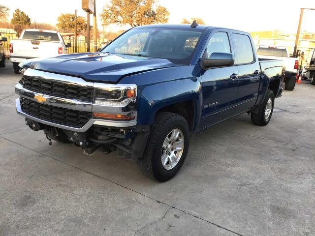 3GCUCRER7JG193216 - 2018 CHEVROLET SILVERADO BLUE photo 2