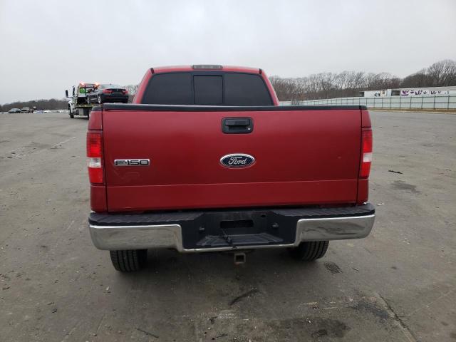 1FTPX14528FA03125 - 2008 FORD F150 RED photo 6