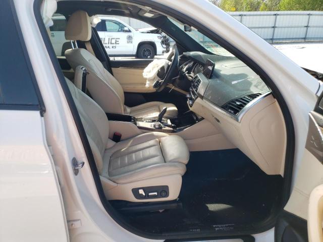 5UXTR9C52KLD97602 - 2019 BMW X3 XDRIVE3 WHITE photo 5