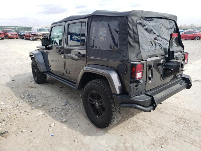 1C4BJWEG0HL622221 - 2017 JEEP WRANGLER U GRAY photo 2