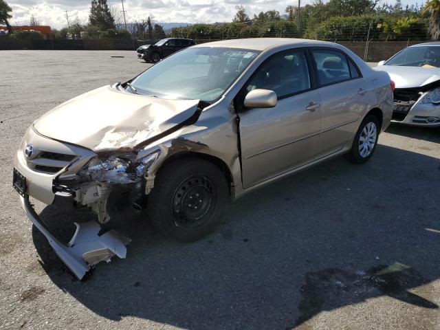 5YFBU4EE3CP063452 - 2012 TOYOTA COROLLA BA GOLD photo 1