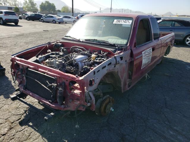 4TAVL52N4XZ567705 - 1999 TOYOTA TACOMA XTR RED photo 2