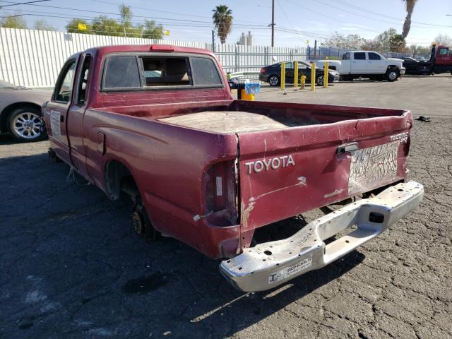 4TAVL52N4XZ567705 - 1999 TOYOTA TACOMA XTR RED photo 3