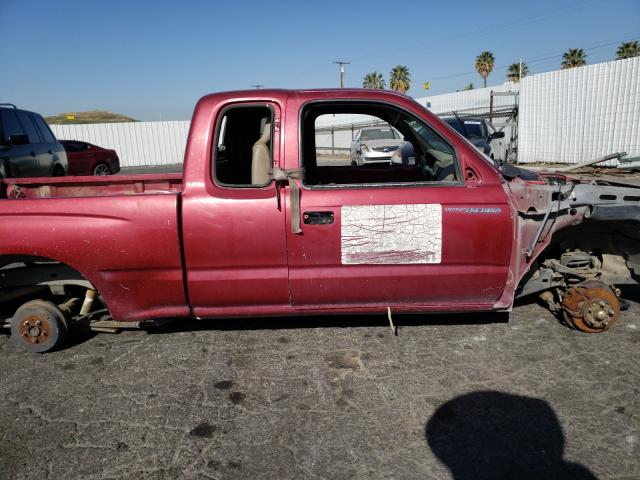 4TAVL52N4XZ567705 - 1999 TOYOTA TACOMA XTR RED photo 9