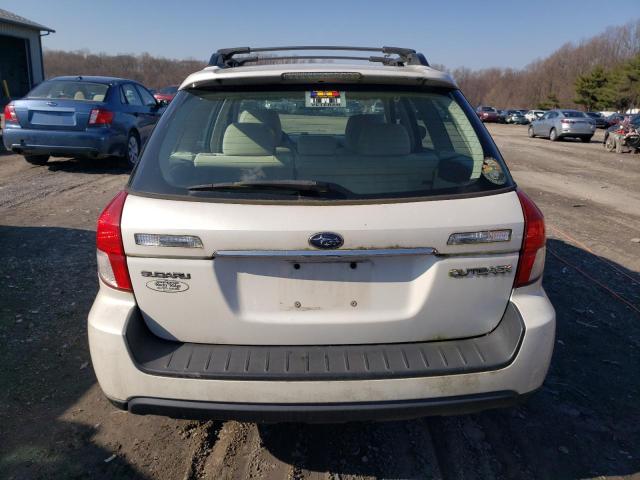 4S4BP61C387342993 - 2008 SUBARU OUTBACK 2. WHITE photo 6