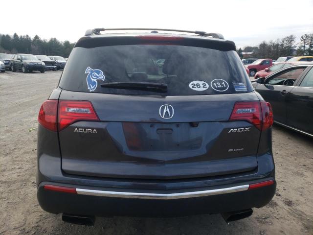 2HNYD2H34CH512209 - 2012 ACURA MDX TECHNO GRAY photo 6