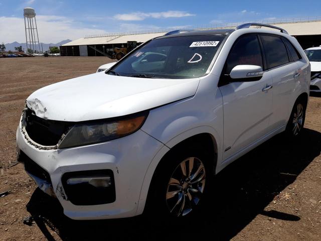 5XYKWDA20BG094148 - 2011 KIA SORENTO SX WHITE photo 2