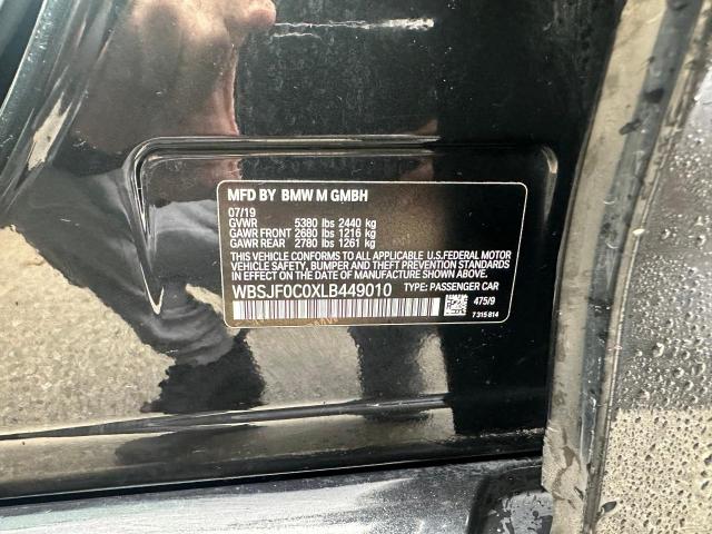 WBSJF0C0XLB449010 - 2020 BMW M5 BASE შავი ფოტო 6
