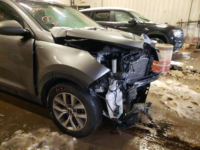 KNDPBCAC0G7853504 - 2016 KIA SPORTAGE GRAY photo 9