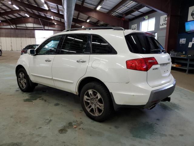 2HNYD28679H501577 - 2009 ACURA MDX TECHNO WHITE photo 2