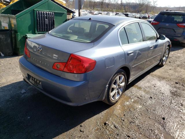 JNKCV51F26M615146 - 2006 INFINITI G35 BLUE photo 4