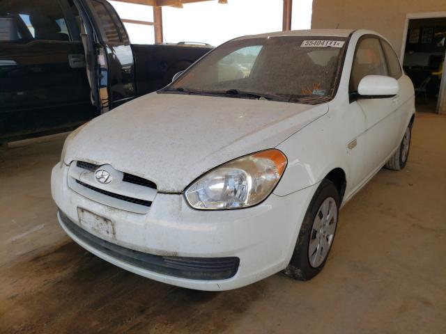 KMHCM3ACXAU150053 - 2010 HYUNDAI ACCENT WHITE photo 2