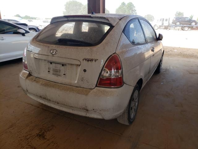 KMHCM3ACXAU150053 - 2010 HYUNDAI ACCENT WHITE photo 4