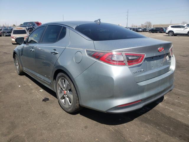 KNAGN4AD0F5090218 - 2015 KIA OPTIMA HYB SILVER photo 3