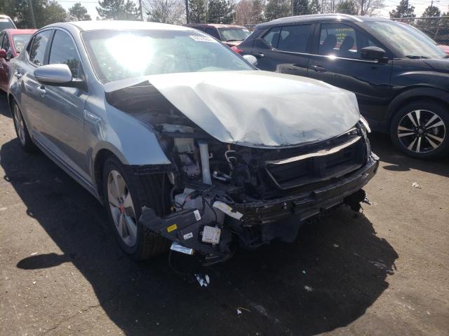 KNAGN4AD0F5090218 - 2015 KIA OPTIMA HYB SILVER photo 9